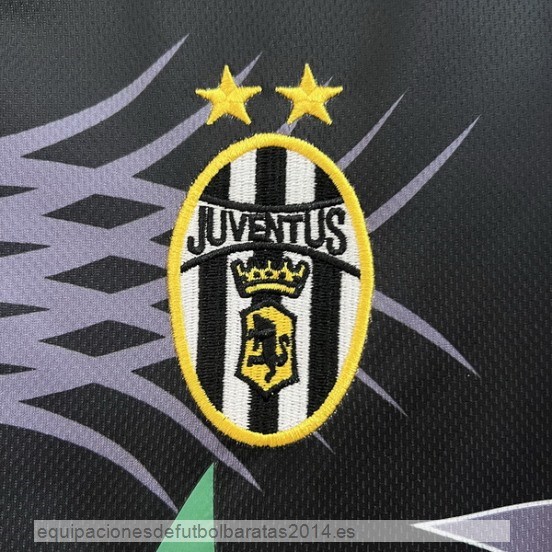 Nuevo Portero Camiseta Juventus Retro 2001 2002 Negro Baratas